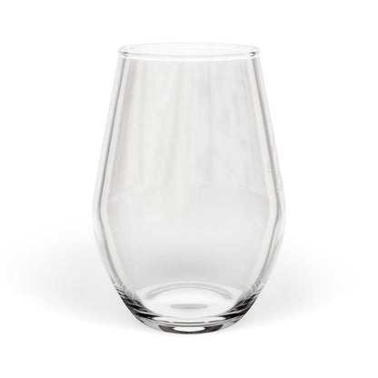 Engraved Teepee Stemless Wine Glass — 11.5oz Camping Glassware