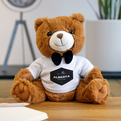 APA Plush - Cute Brown Teddy with Custom T‑Shirt & Bow