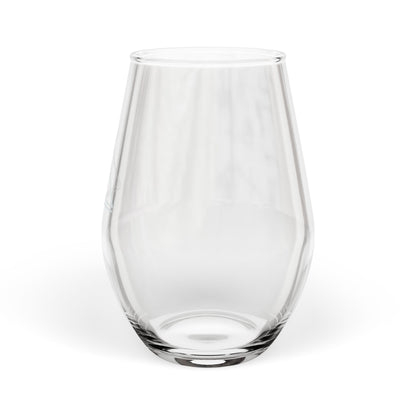 Engraved Teepee Stemless Wine Glass — 11.5oz Camping Glassware